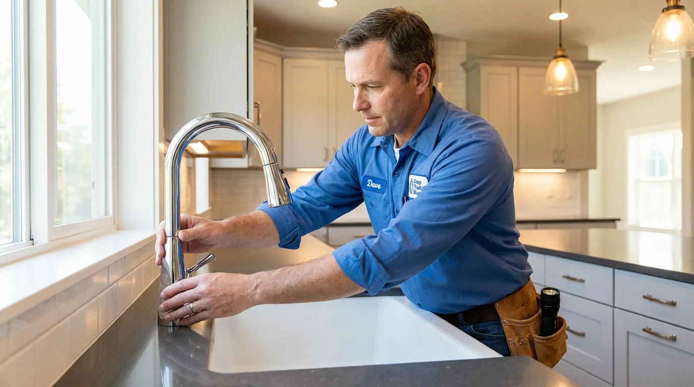 Kitchen faucet installation by Johns Plumbing LLC in Catawissa